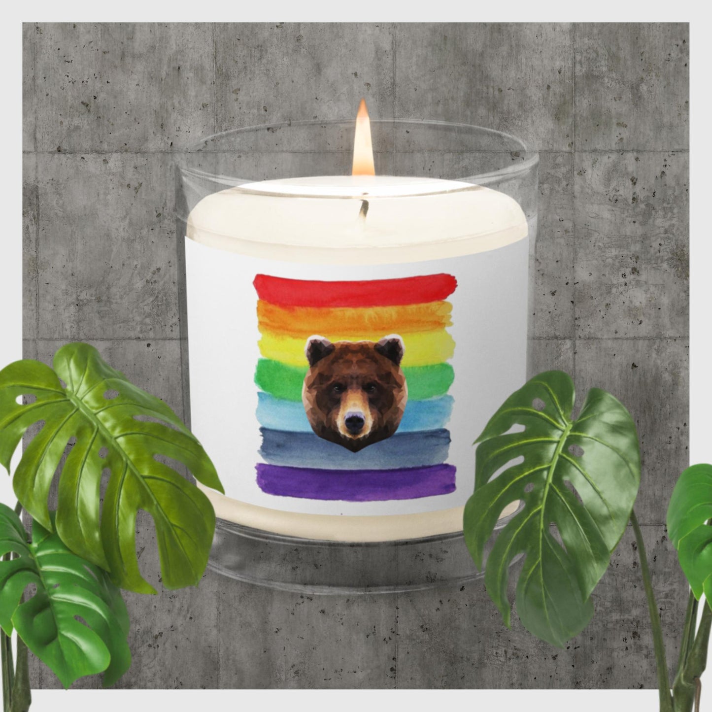 Bear Pride soy wax candle
